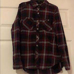 Burgundy Flannel Shirt